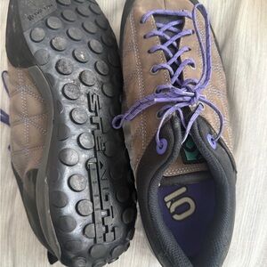 Women's Athletic Shoes - Purple and Brown